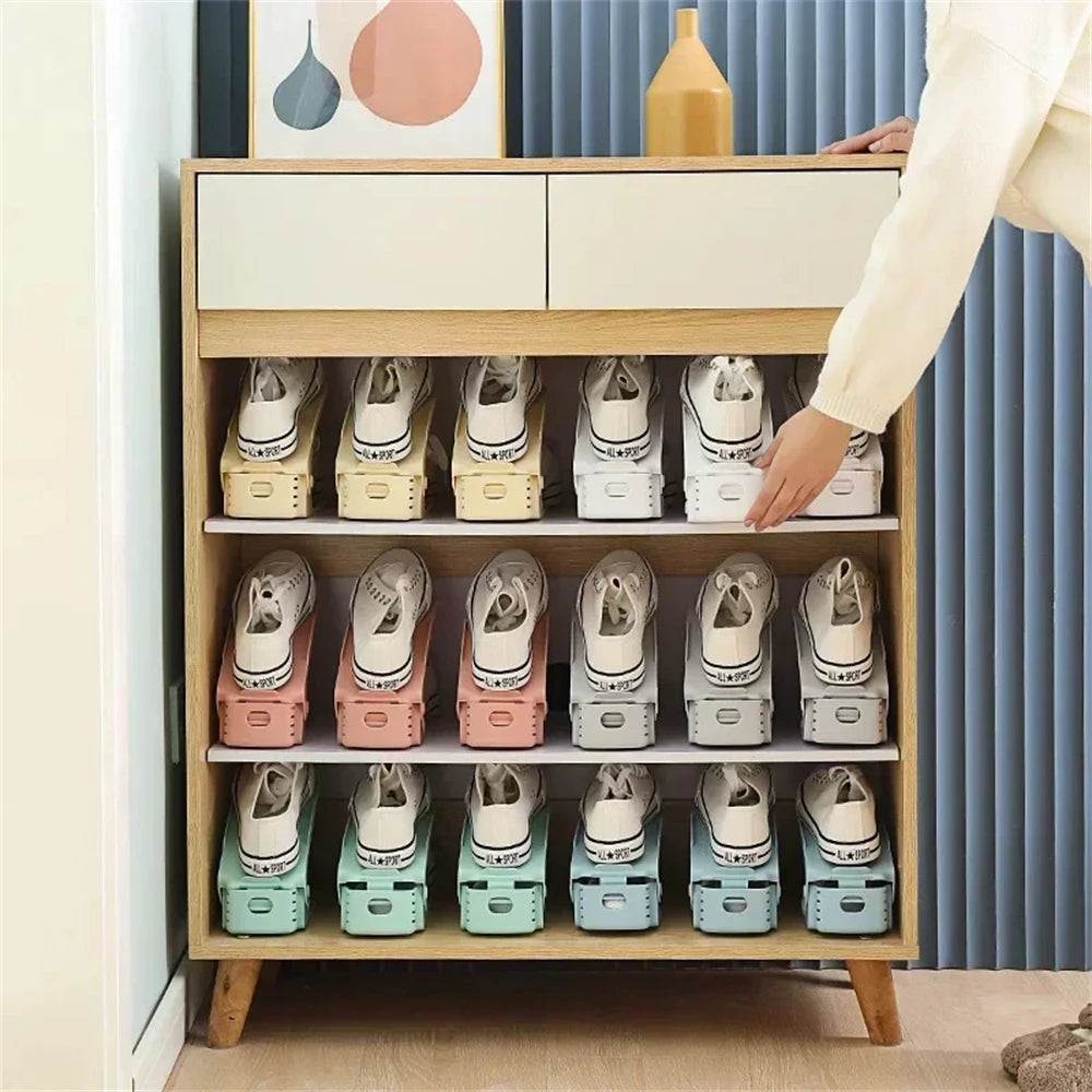Adjustable Shoe Slot Organizers Set of 10