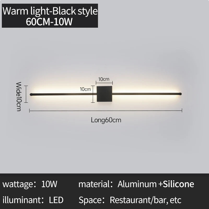 Minimalist Long Strip LED Wall Light