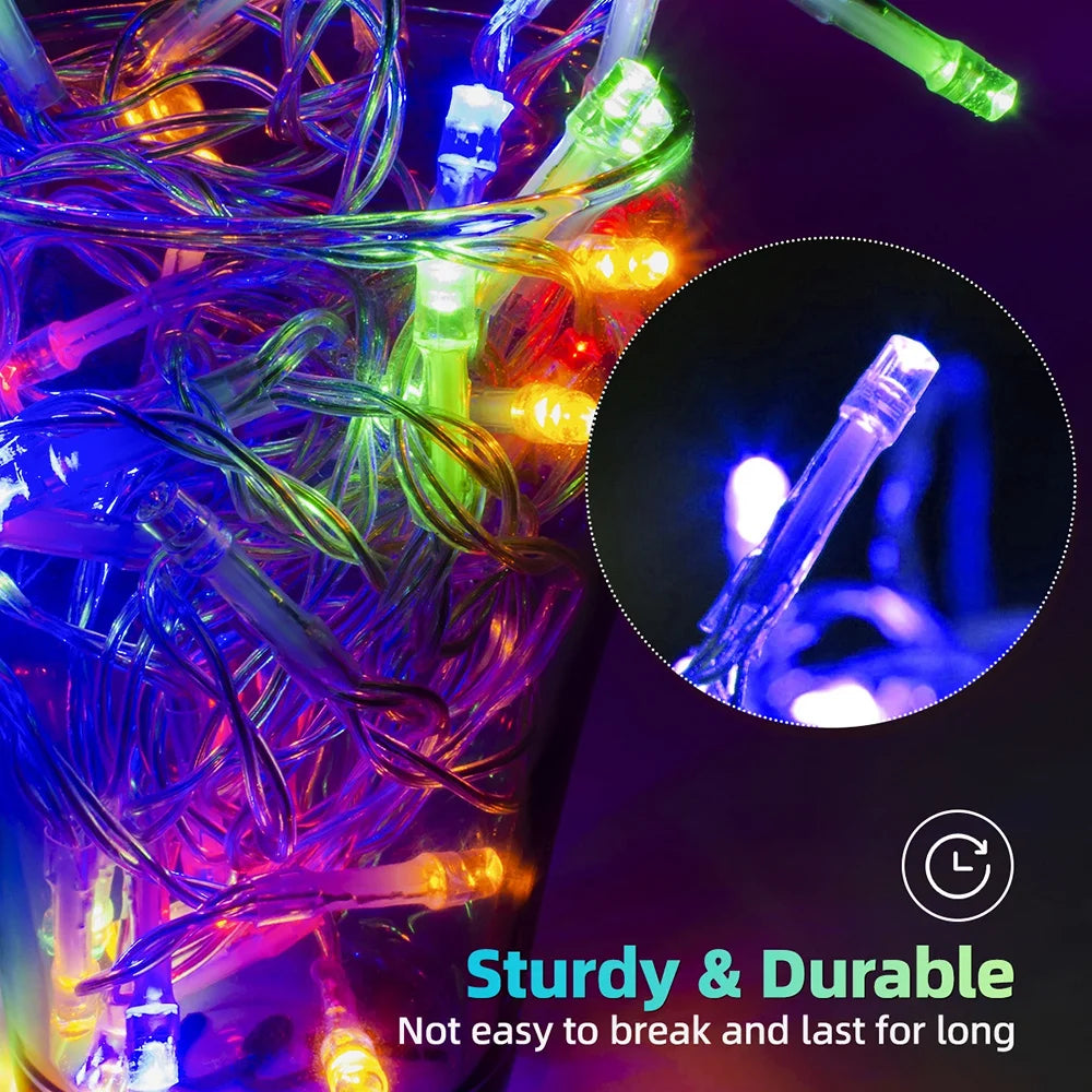 Solar Icicle Fairy Lights