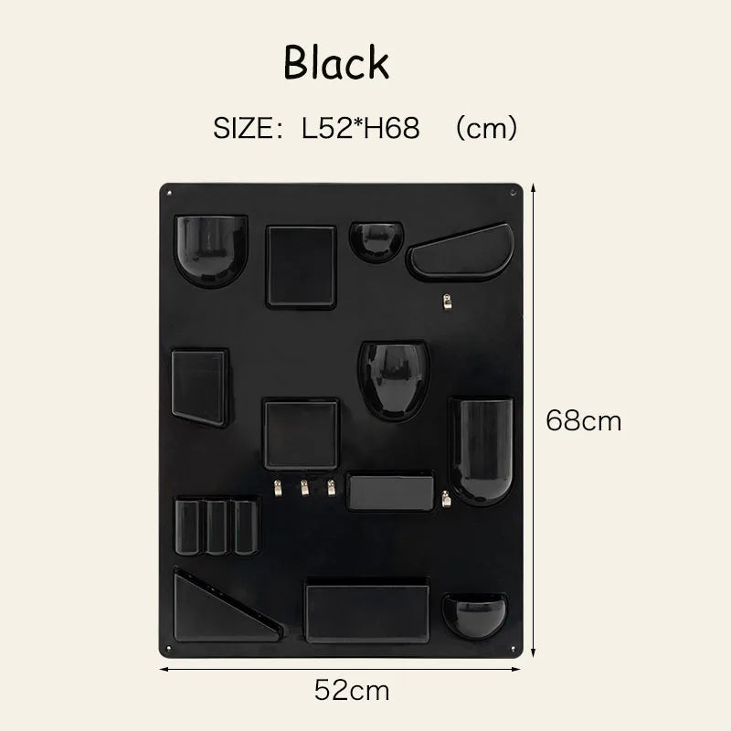 Wall Mounted Storage Rack with Hooks