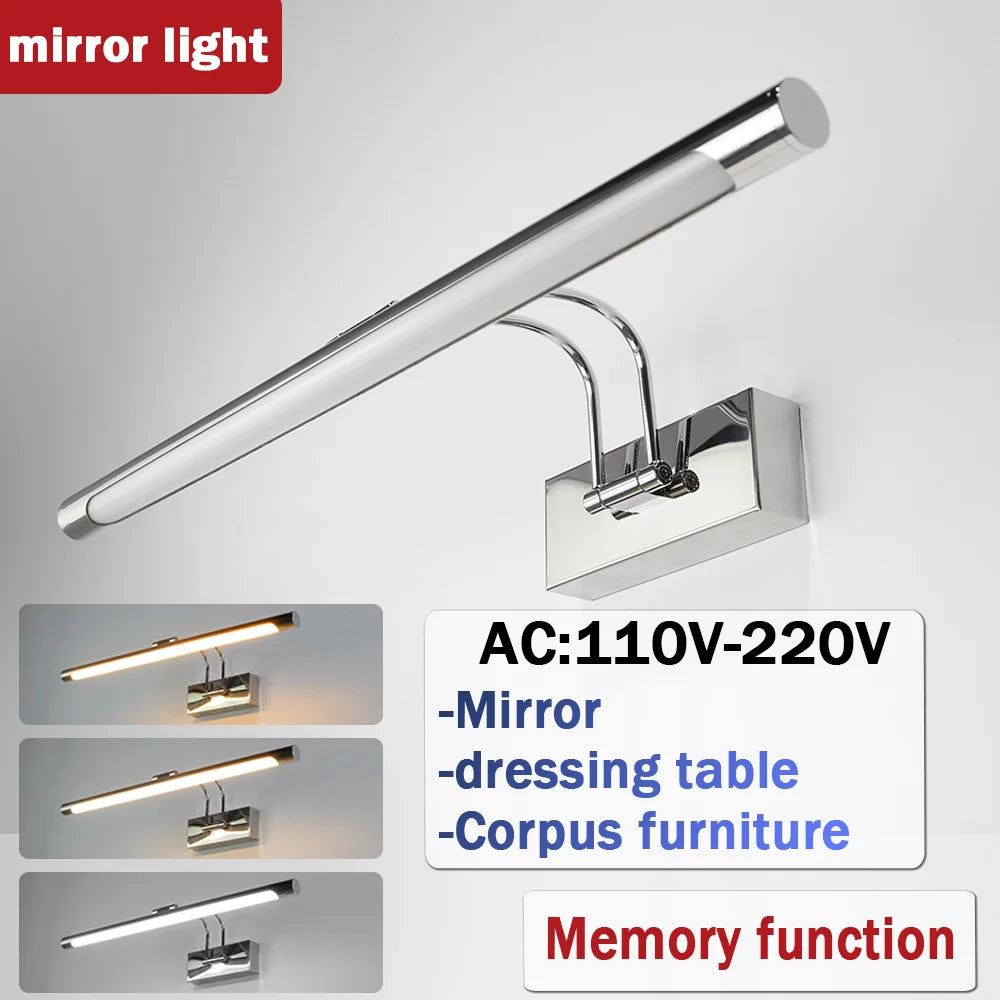 3 Color Mirror Vanity Lamp