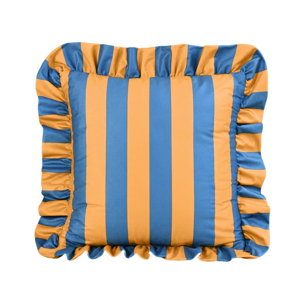 1PC Striped Lace Velvet Pillowcase 18X18Inch Pillowcases Soft Cozy