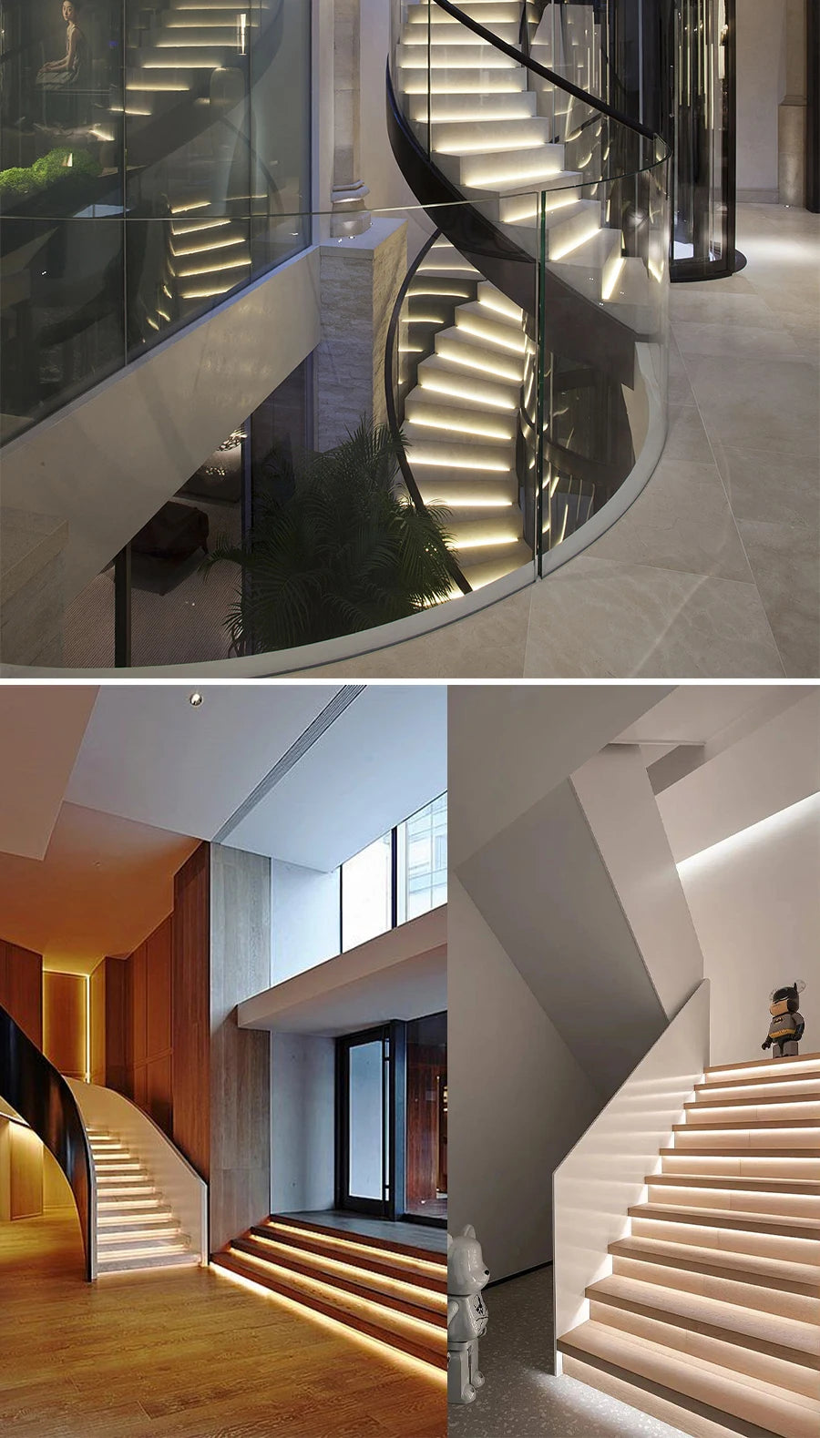 1-28 Steps Sensor LED Stair Light PIR Motion Sensor Stair Lighting COB