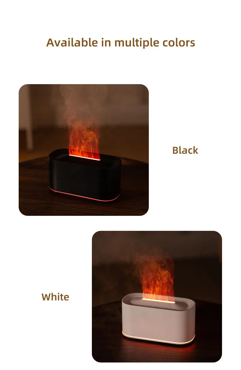 Aromatherapy Diffuser with Flame Effect, Essential Oil Diffuser