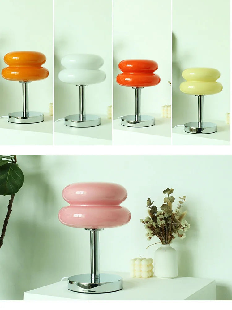 Macaron Trichromatic Glass Lamp