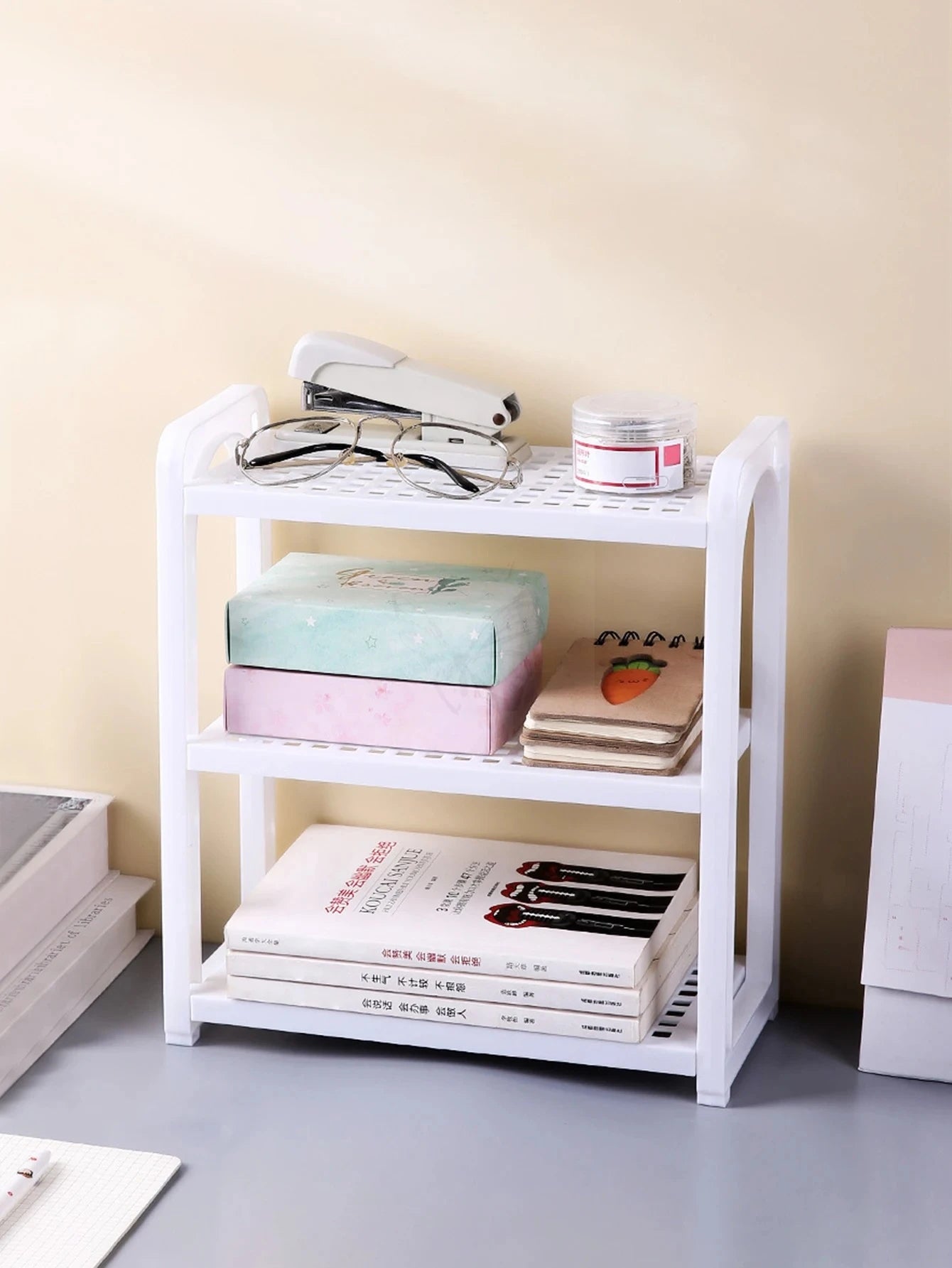 Multi Tier Desktop Storage Rack