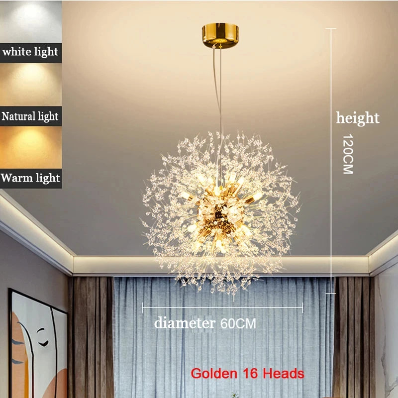 Dandelion LED Sputnik Pendant Light