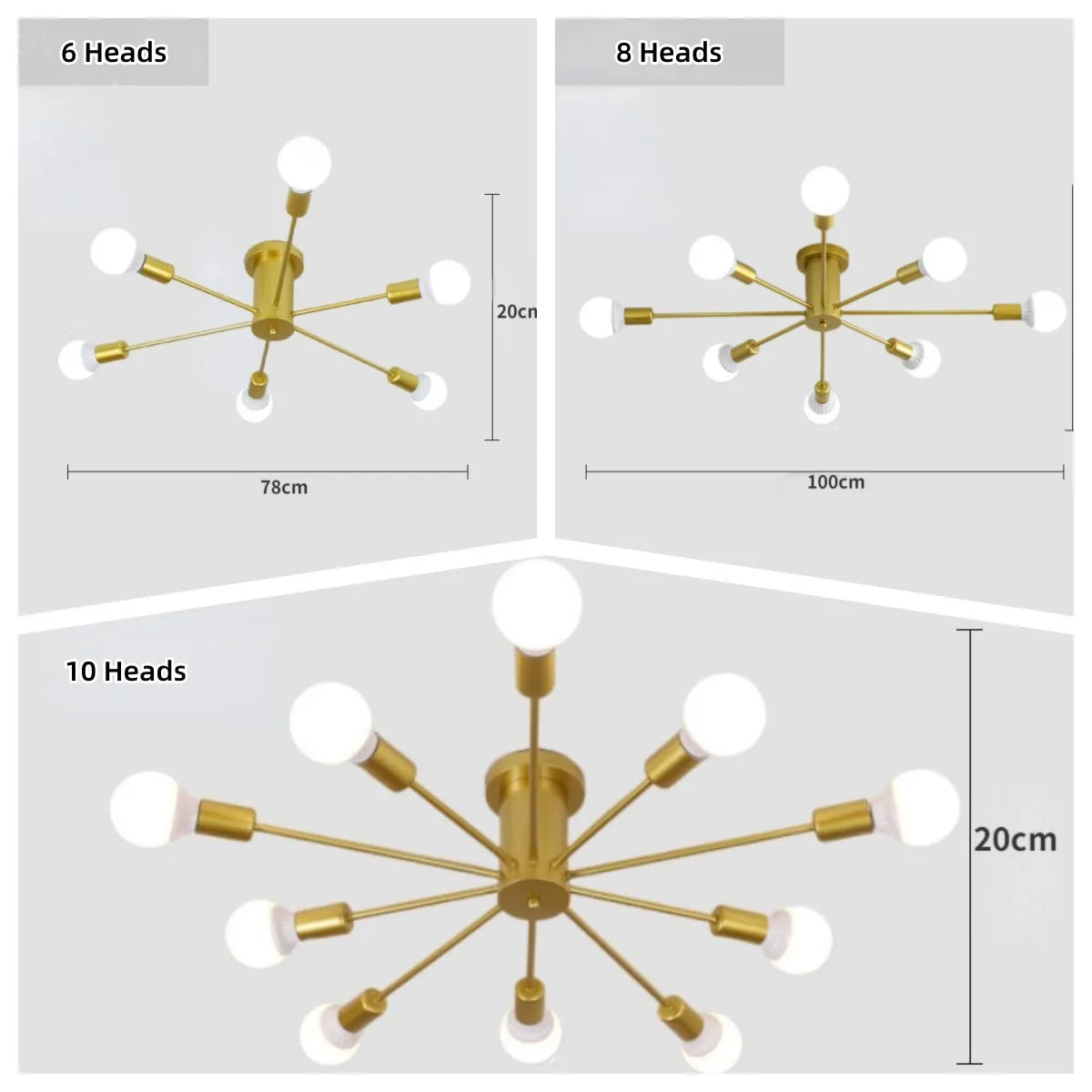 Vintage Pipe Loft Ceiling Chandelier