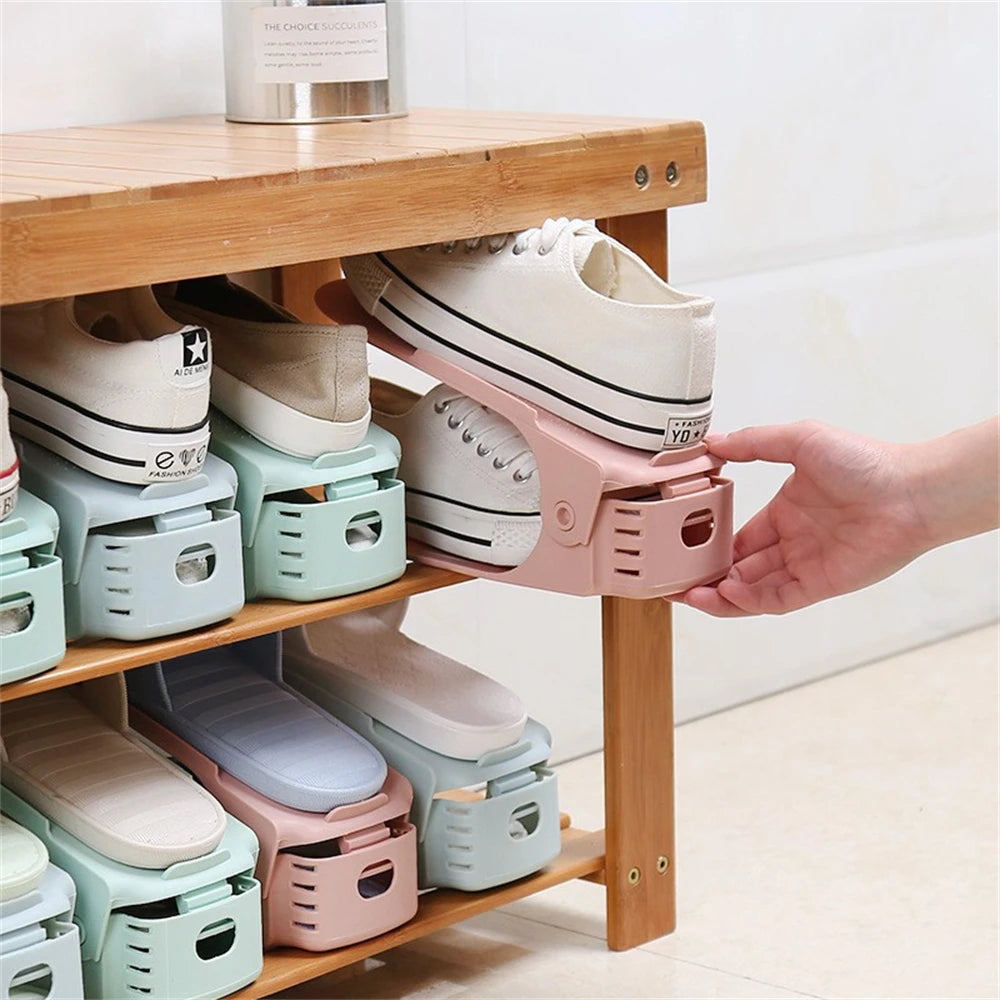 Adjustable Shoe Slot Organizers Set of 10