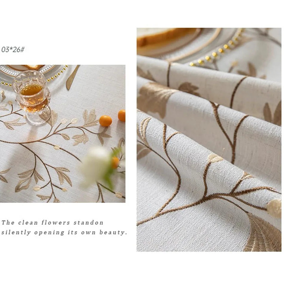 Nordic Style Tassels Cotton Linen Tablecloth,Modern Simplicity