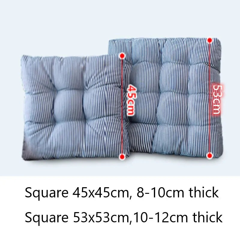 Oversized Floor Seat Pillow Cotton Linen Chair Cushions Meditation Yoga Thickened Square Windows Pad for Adults Seating Pillows