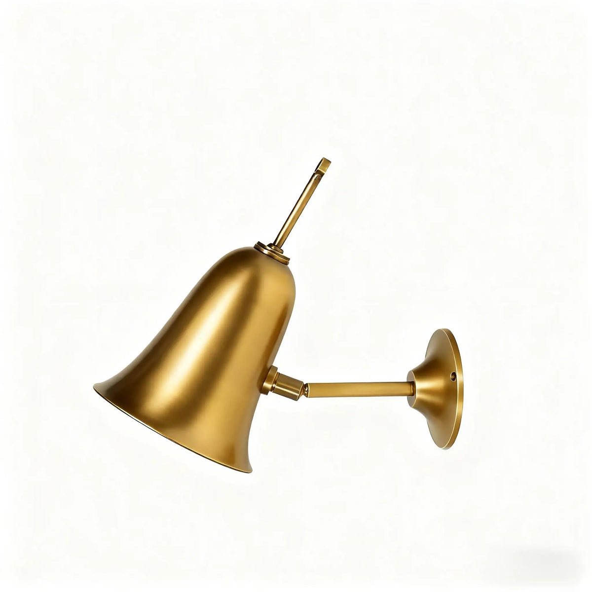 Adjustable Bell Shade Wall Lamp, Solid Copper Reading