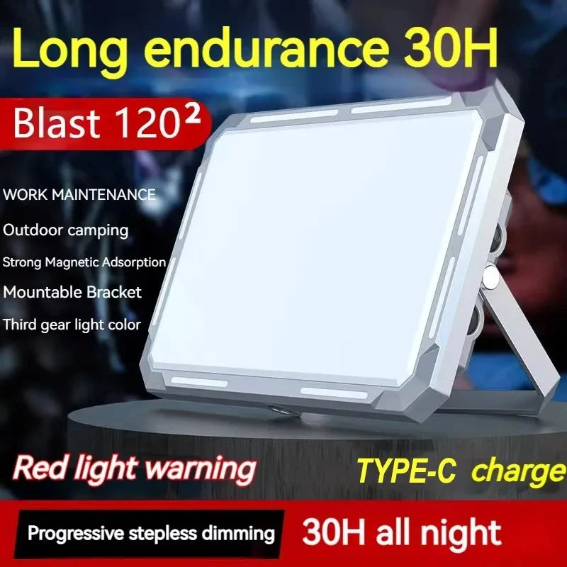 LED Camping Tent Light Rechargeable Searchlight High Power Outdoor