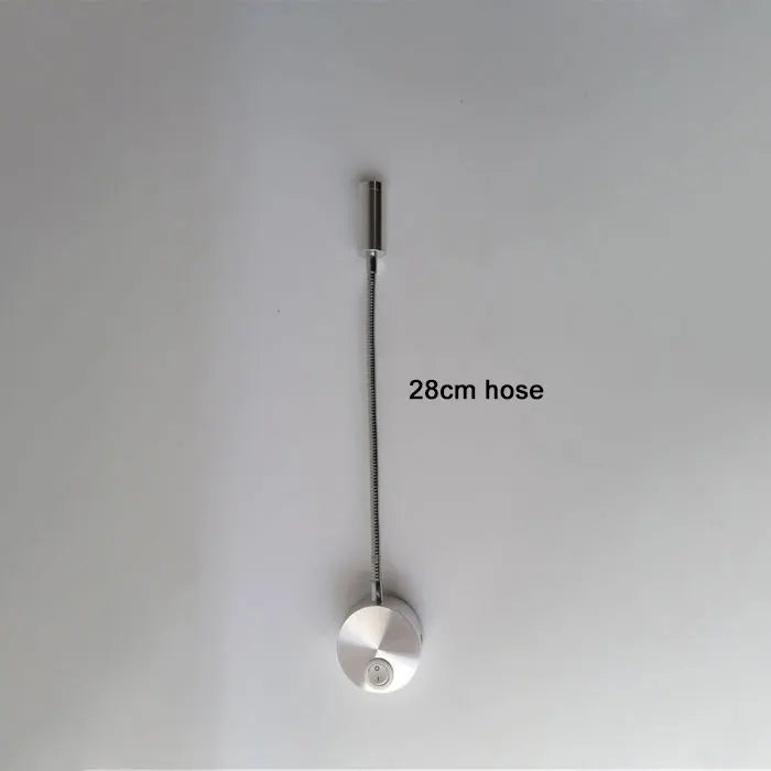 L40cm Long gooseneck 3W Led Wall Light Bedside Led Wall Lighting Black