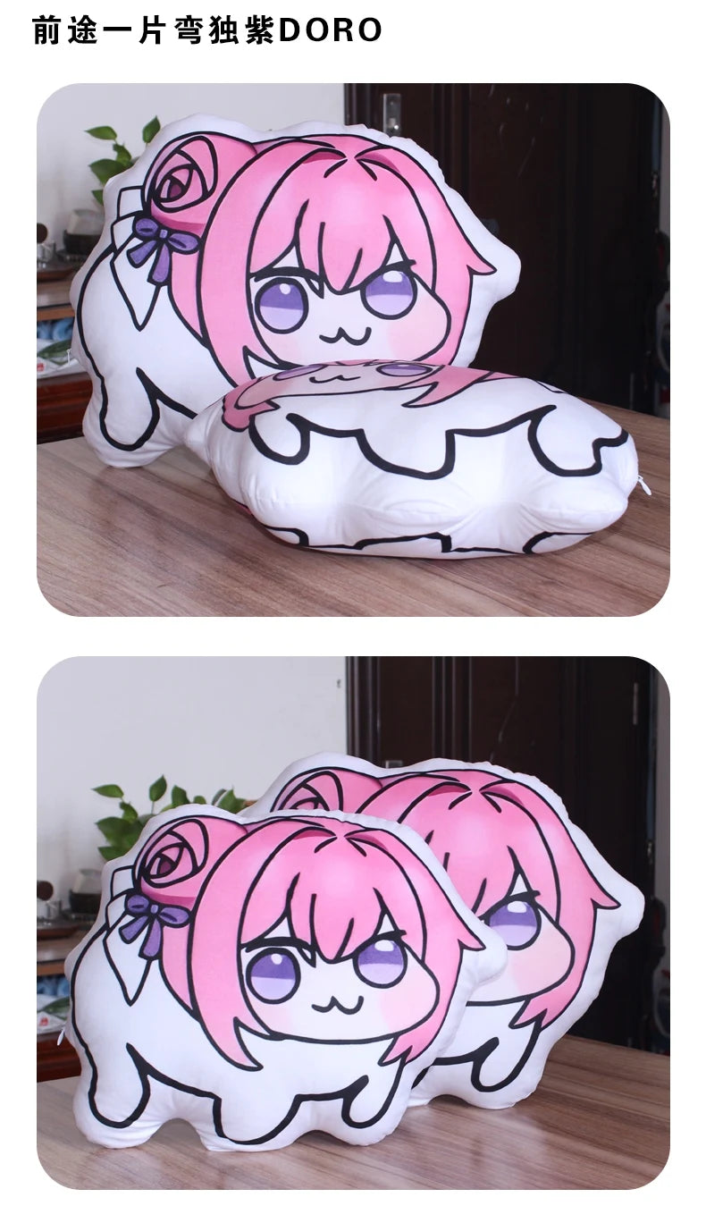 Extra Soft Pink Fluffy Dog Plush Pillow Bed Sofa Cushion with Non-Slip