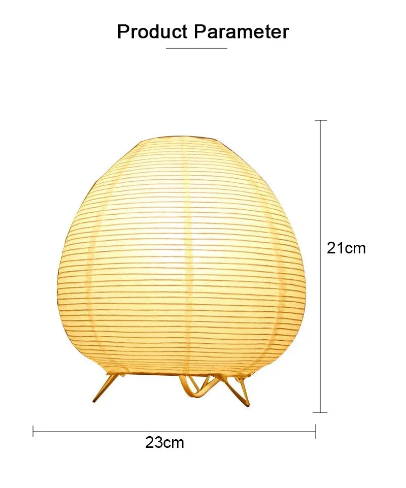 Japanese Rice Paper Lantern Lamp