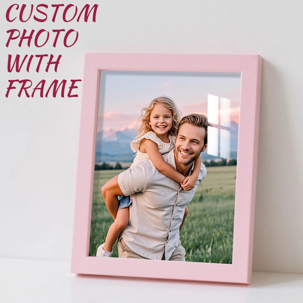 Custom Photo Frame Multiple Sizes Wall-Mounted Picture Frame