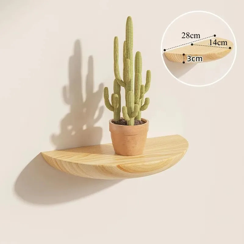 Half Round Floating Wall Shelf