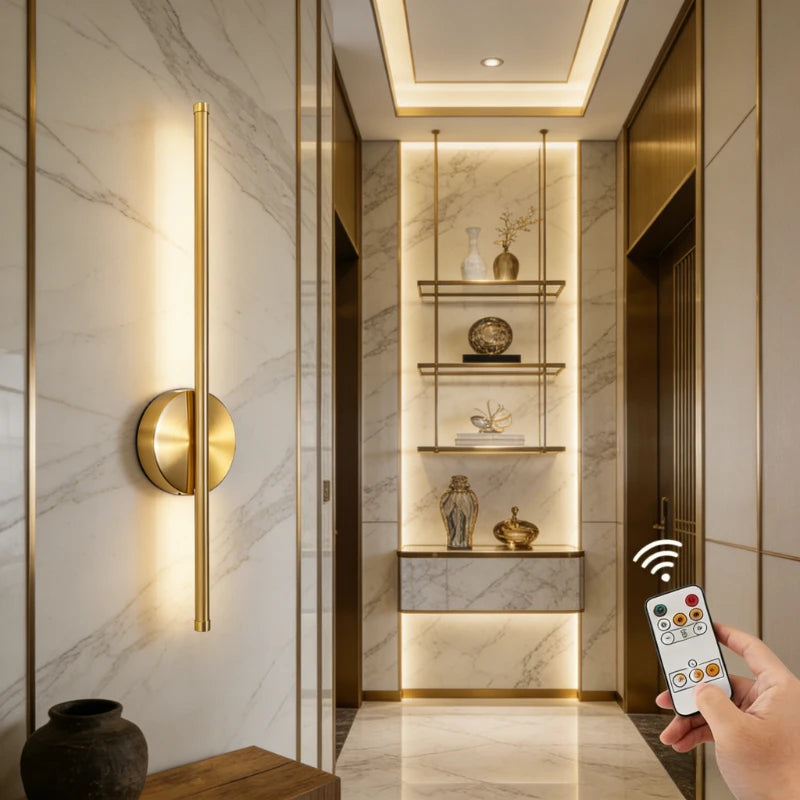Wireless LED Wall Sconce USB Rechargeable Battery Operated Wall Light