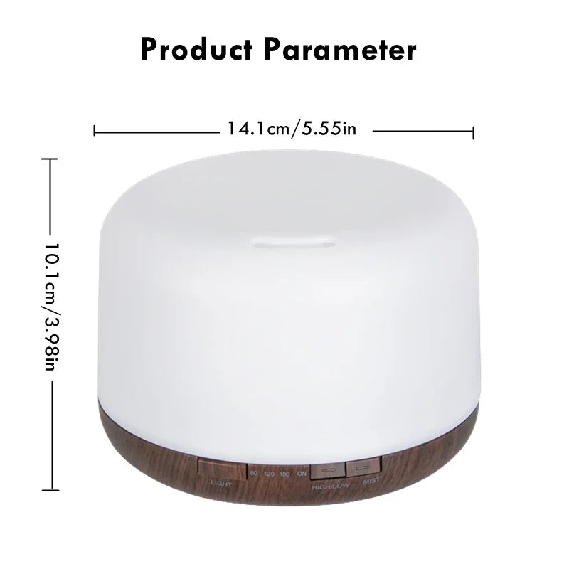 Mini Size Wood Grain Aroma Diffuser Usb Essential Oil Humidifier