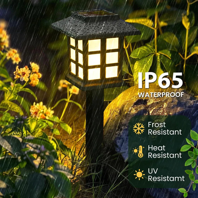 8 Pack Solar Pathway Garden Lights Outdoor Waterproof Landscape