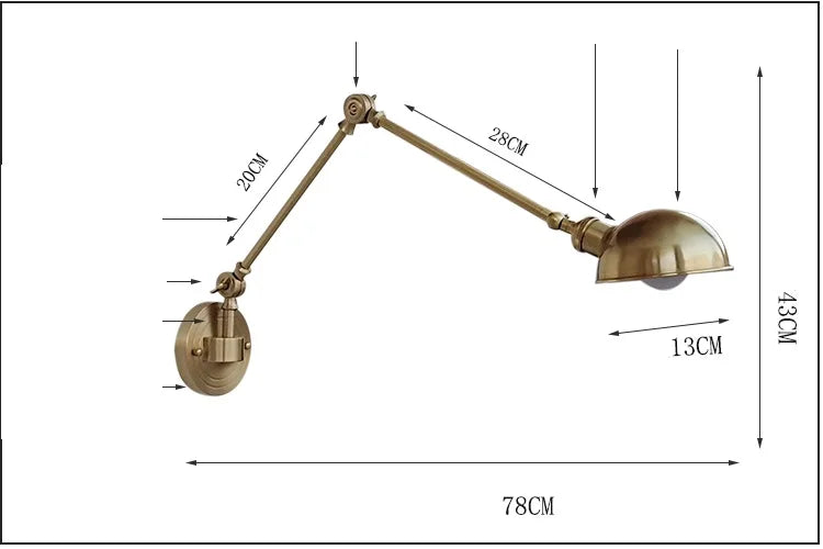 IWHD 2022 New Ceramic Copper LED Wall Lamp Beside Left And Right Rotate