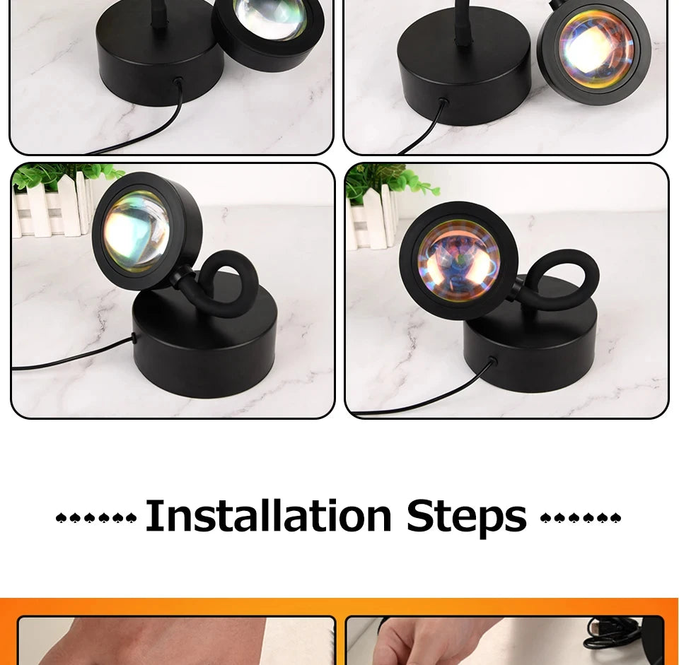 Sunset Bluetooth Rainbow Projector