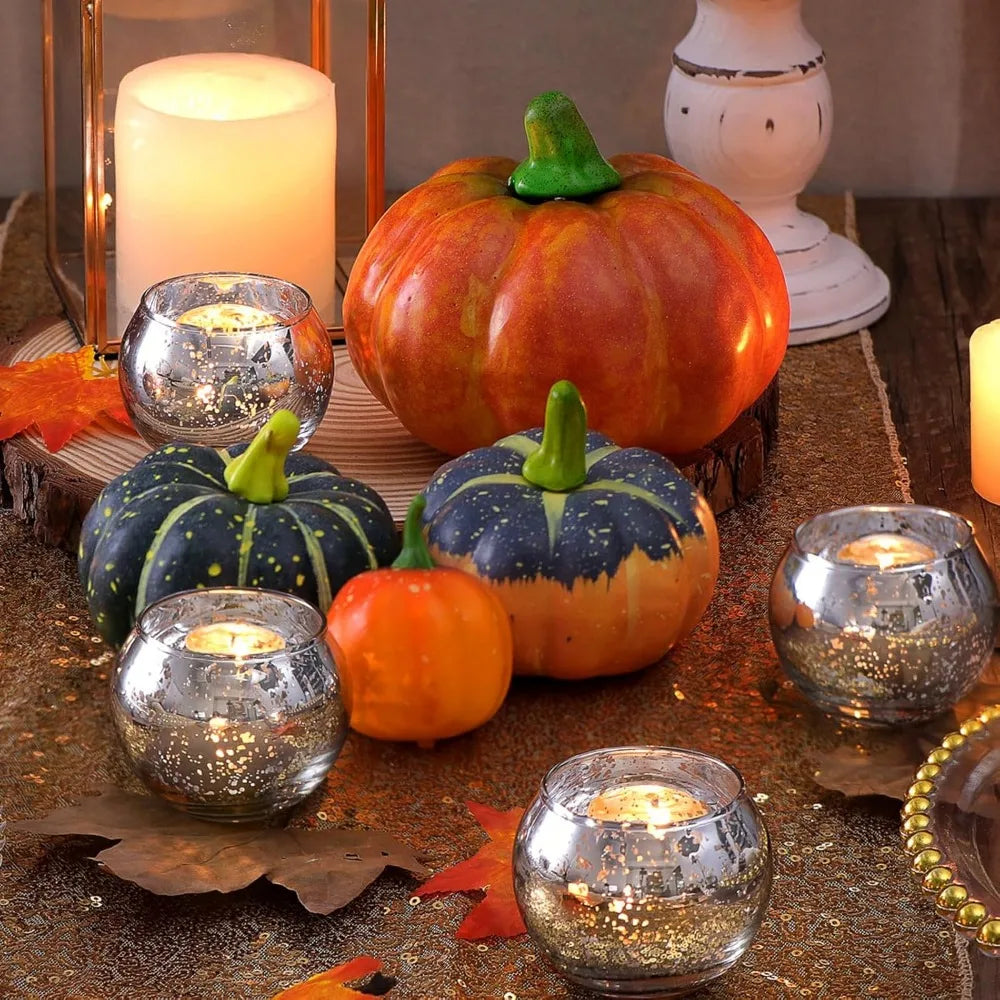 Mercury Glass Votive Candle Holders