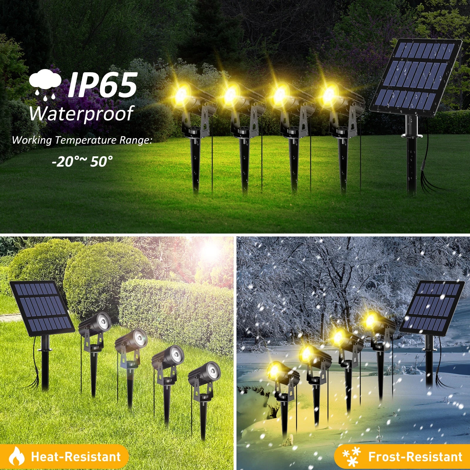 RGB Solar Garden Spotlight