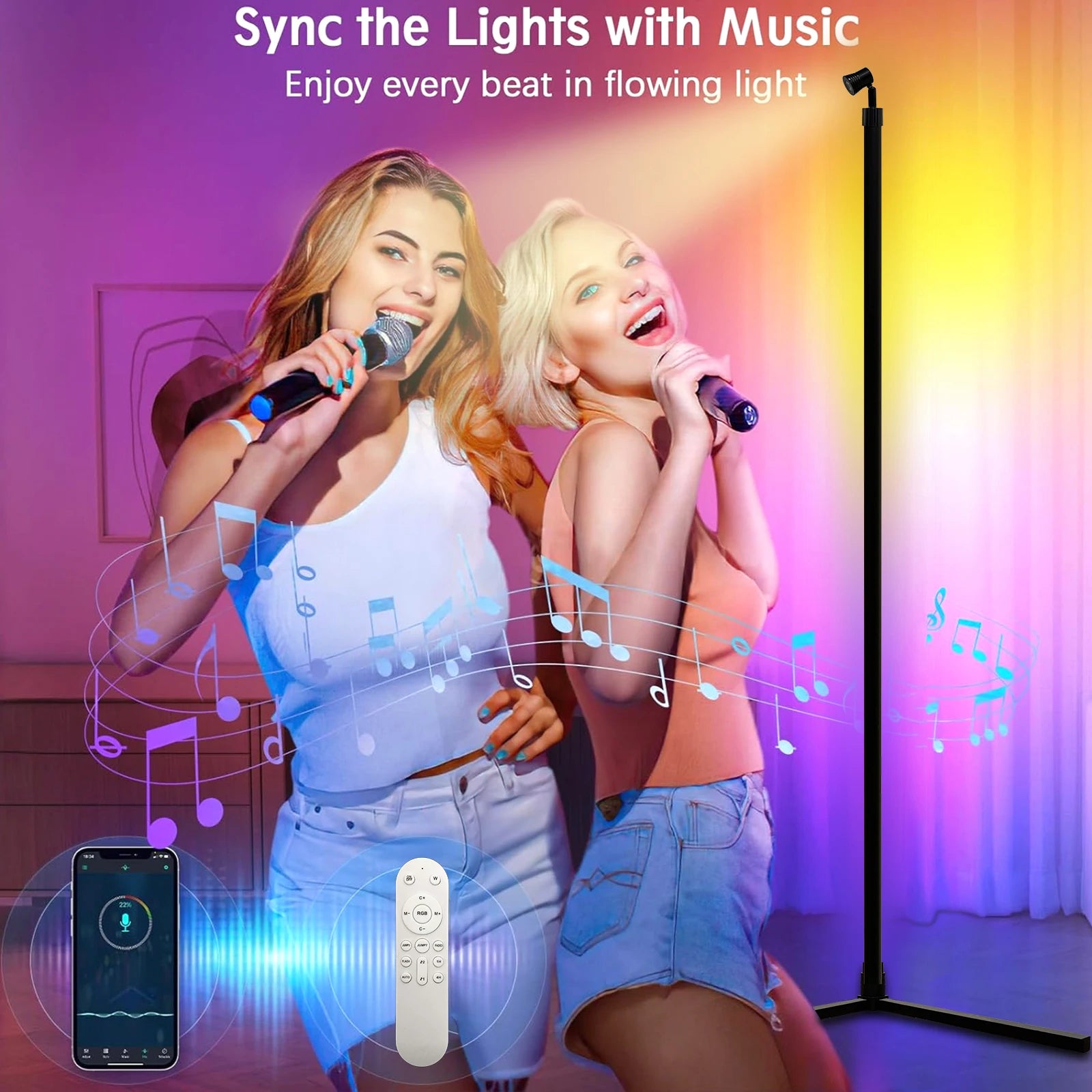 RGB Sunset Sync Floor Lamp