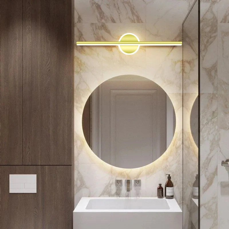 Black Gold Mirror Front Light