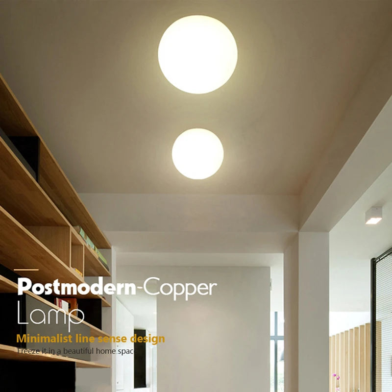 Glass Ball Minimalist Ceiling Light