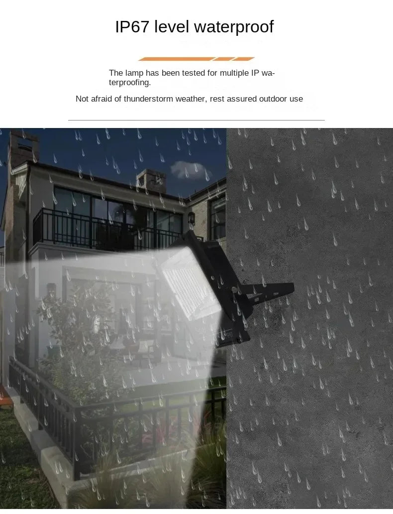 Solar Flood Light with Remote