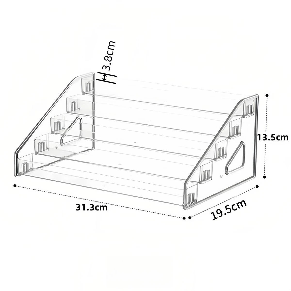 Clear Acrylic Ladder Display Shelf