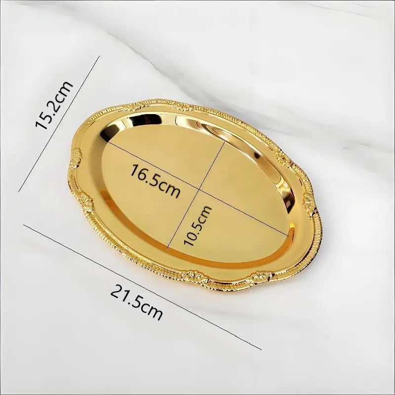 Embossed Oval Serving Tray