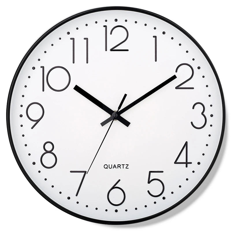 8 Inch Mute Quartz Wall Clock Cubic Digital Clock