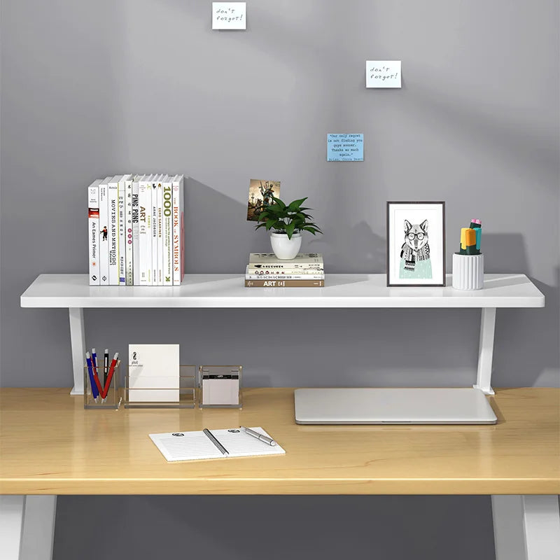 Clamp On Wooden Desk Shelf