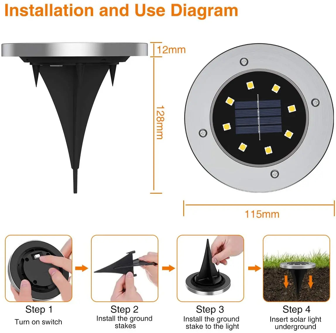 Solar In Ground Spotlight