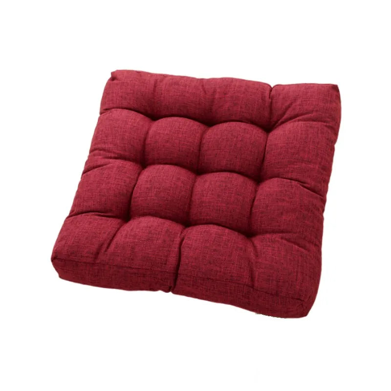 Large Square Floor Seat Cushion Cotton Linen Tatami Floor Pillow Thick Cushions Seating Pillow Seats Mat Pad Balcony Cushion