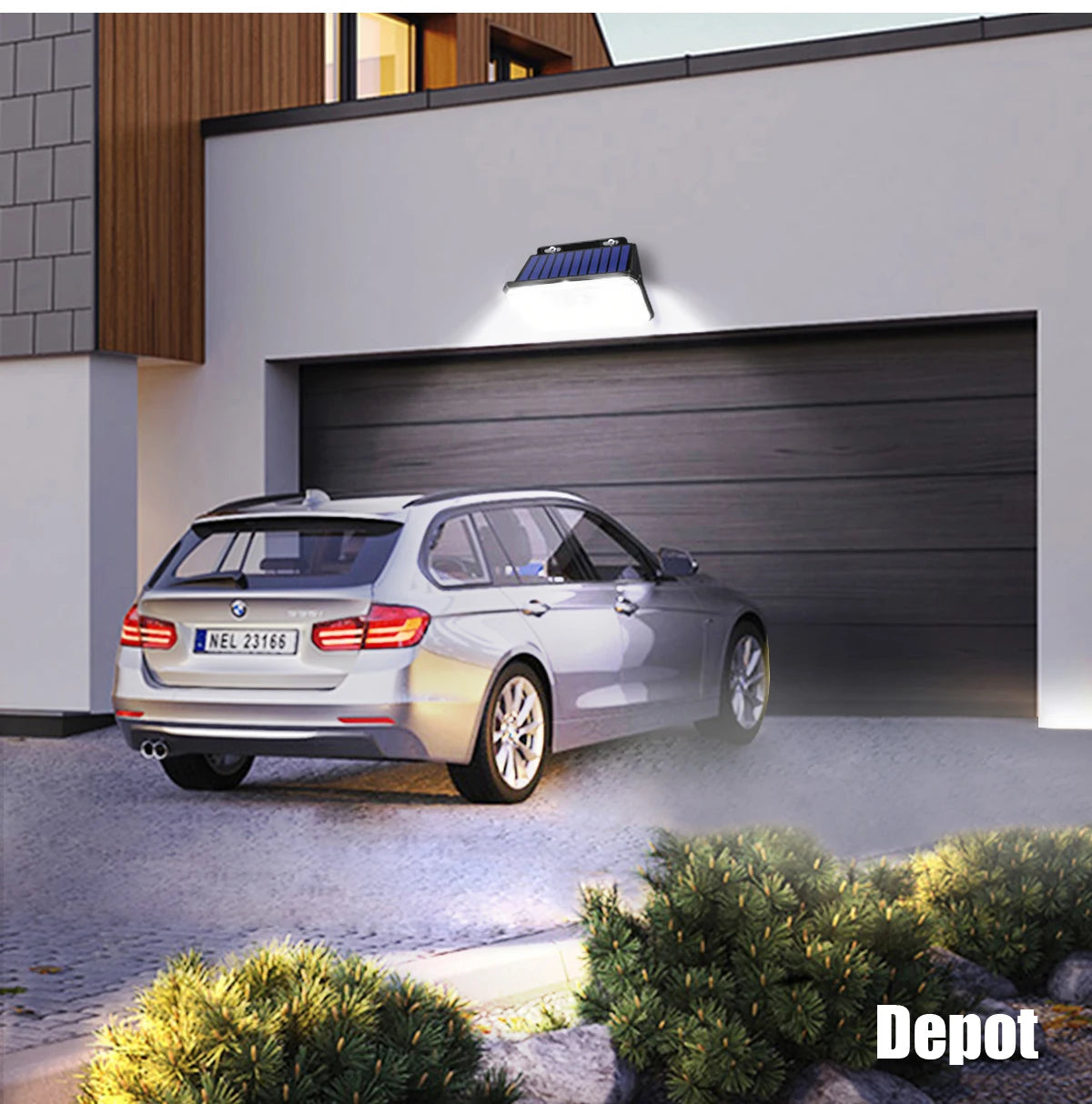 Solar Motion Sensor Wall Light