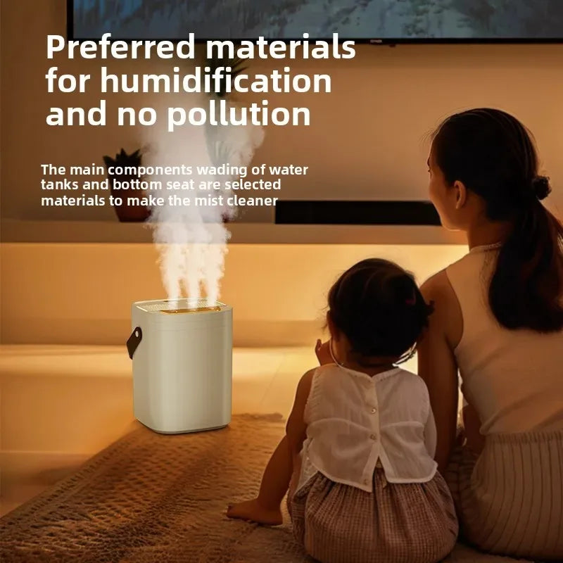 USB Connected Three Nozzle Humidifier 1.8L Large Capacity 3-Gear