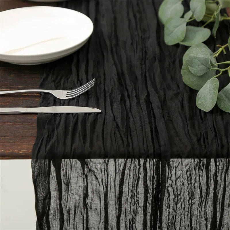 Boho Cheesecloth Table Runner