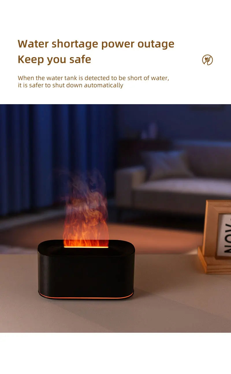 Aromatherapy Diffuser with Flame Effect, Essential Oil Diffuser