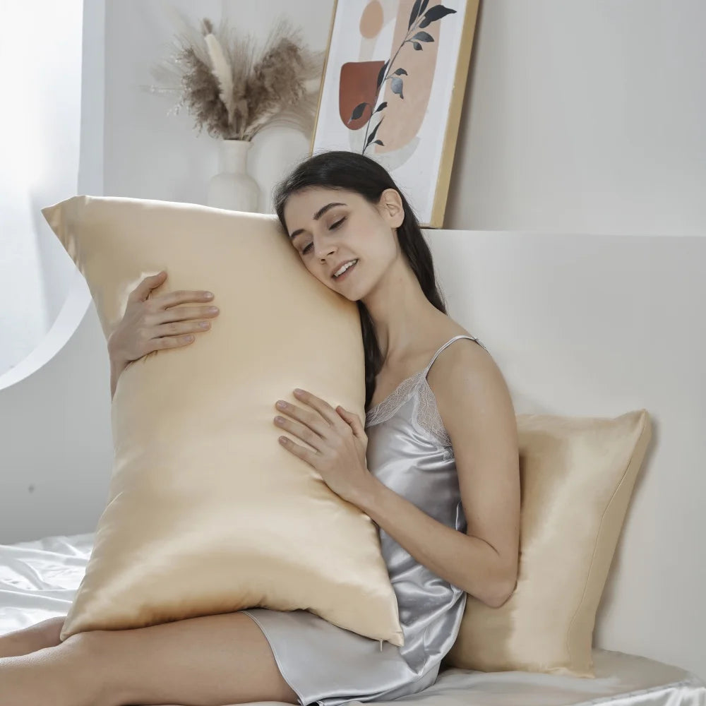 100% Natural Mulberry Silk Pillowcase Luxury 6A 25 Momme Pillow Cases
