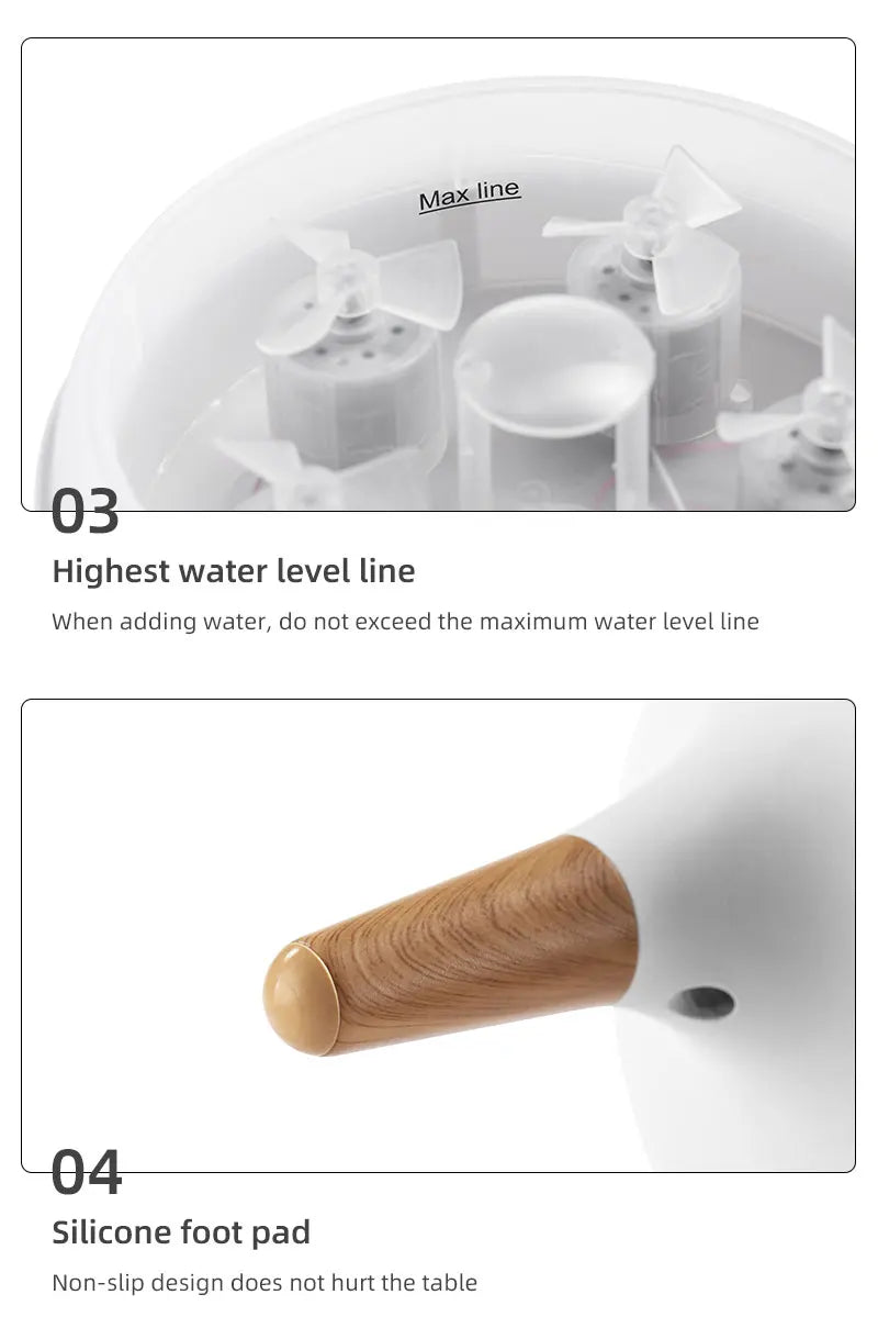 Dynamic Jellyfish Air Humidifier 250ml Essential Oil Diffuser Remote