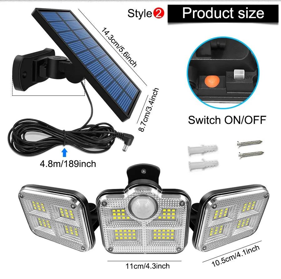 20W Adjustable Solar Garden Light