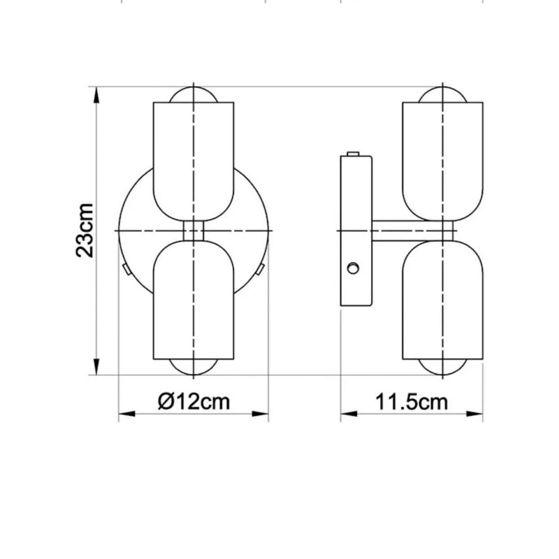 Macaron Two Tone Wall Sconce