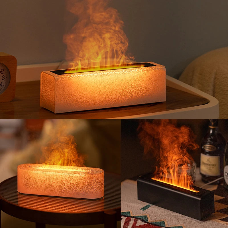 Essential Oil Aroma Diffuser Flame Air Humidifier Ultrasonic Cool Mist