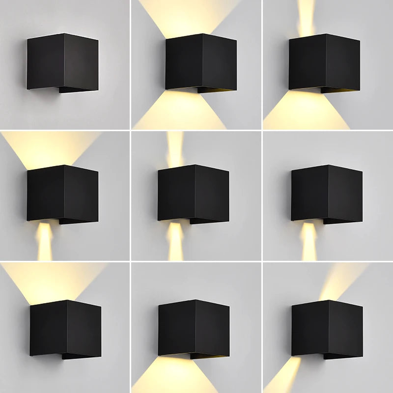Motion Sensor LED Wall Lamp Outdoor Waterproof IP65 Up Down Sconce
