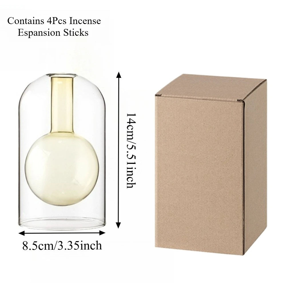 130/200ML Transparent Glass Aromatherapy Diffuser Bottle Glass Storage